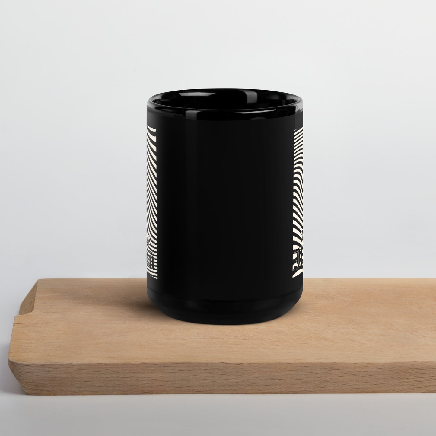 Illusion Black Glossy Mug