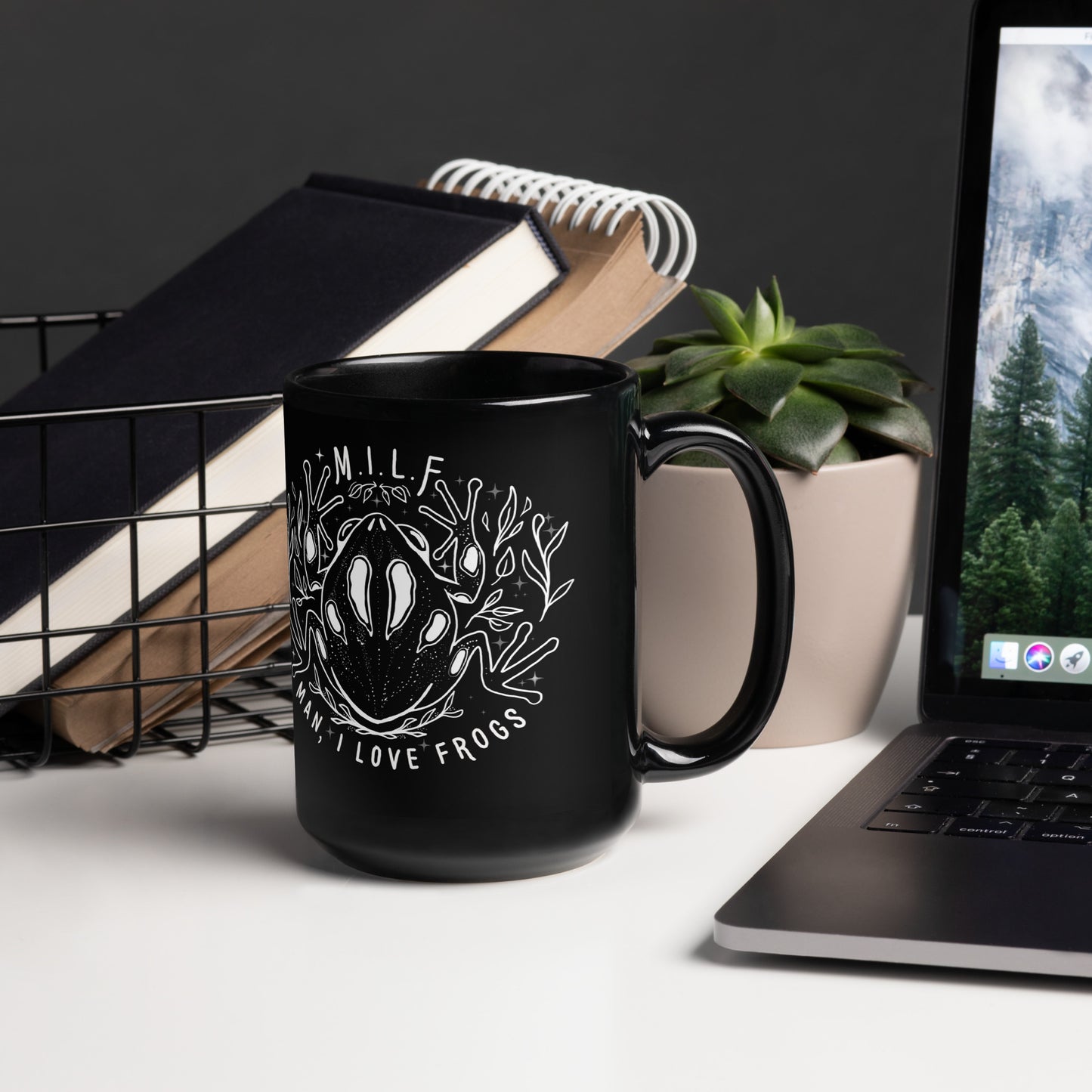 Milf Black Glossy Mug