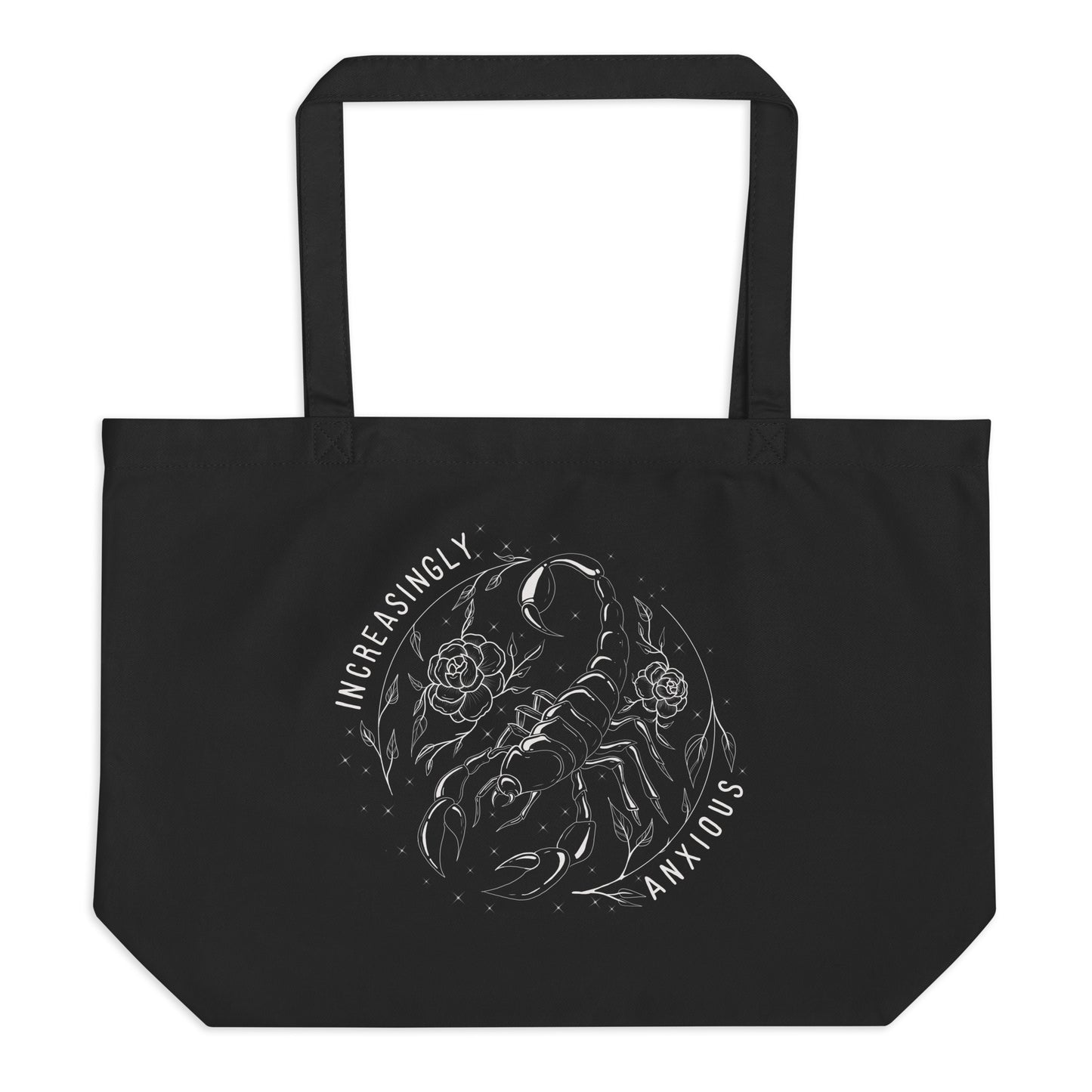 Anxious Large organic tote bag