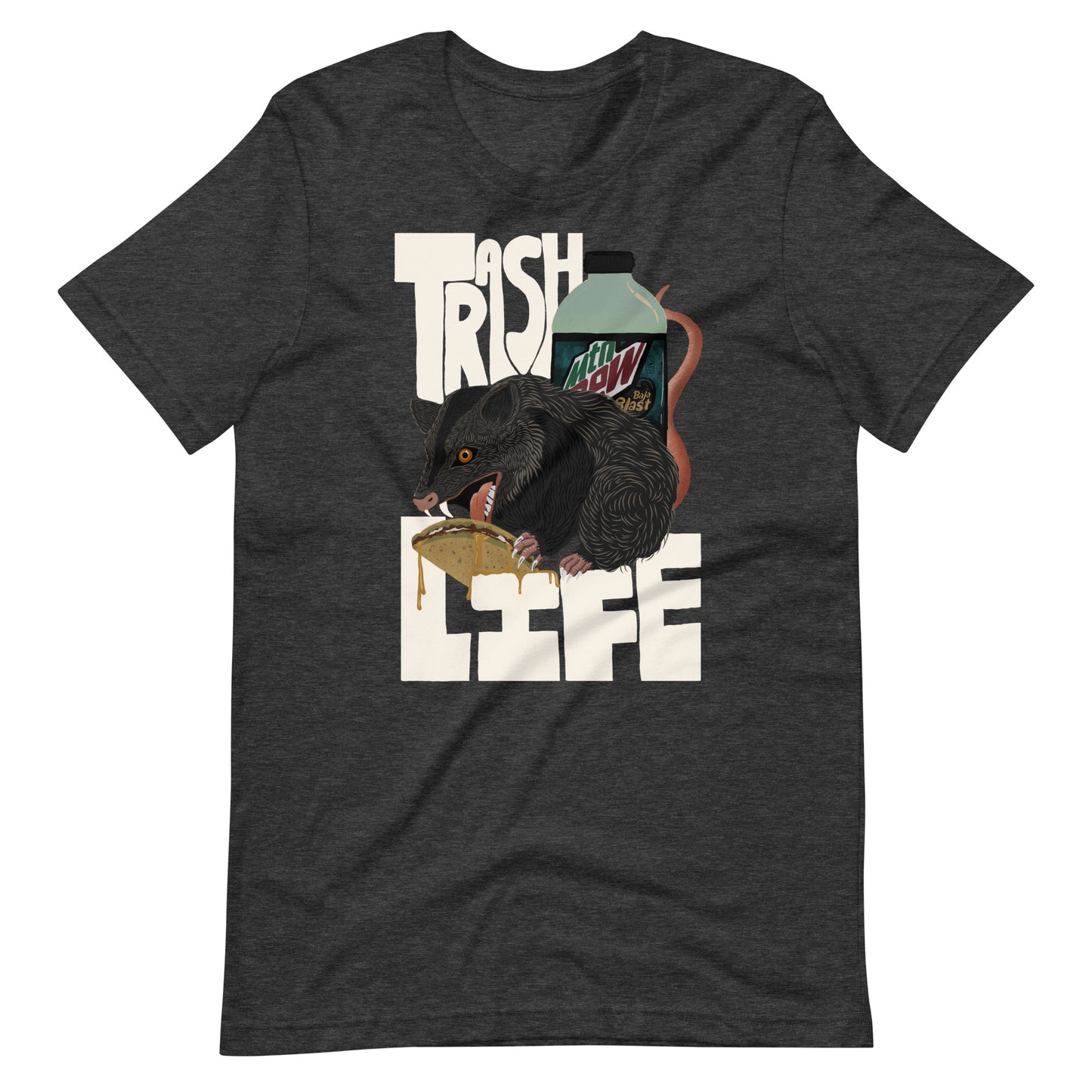 Trash (Dark colour variants) Unisex t-shirt