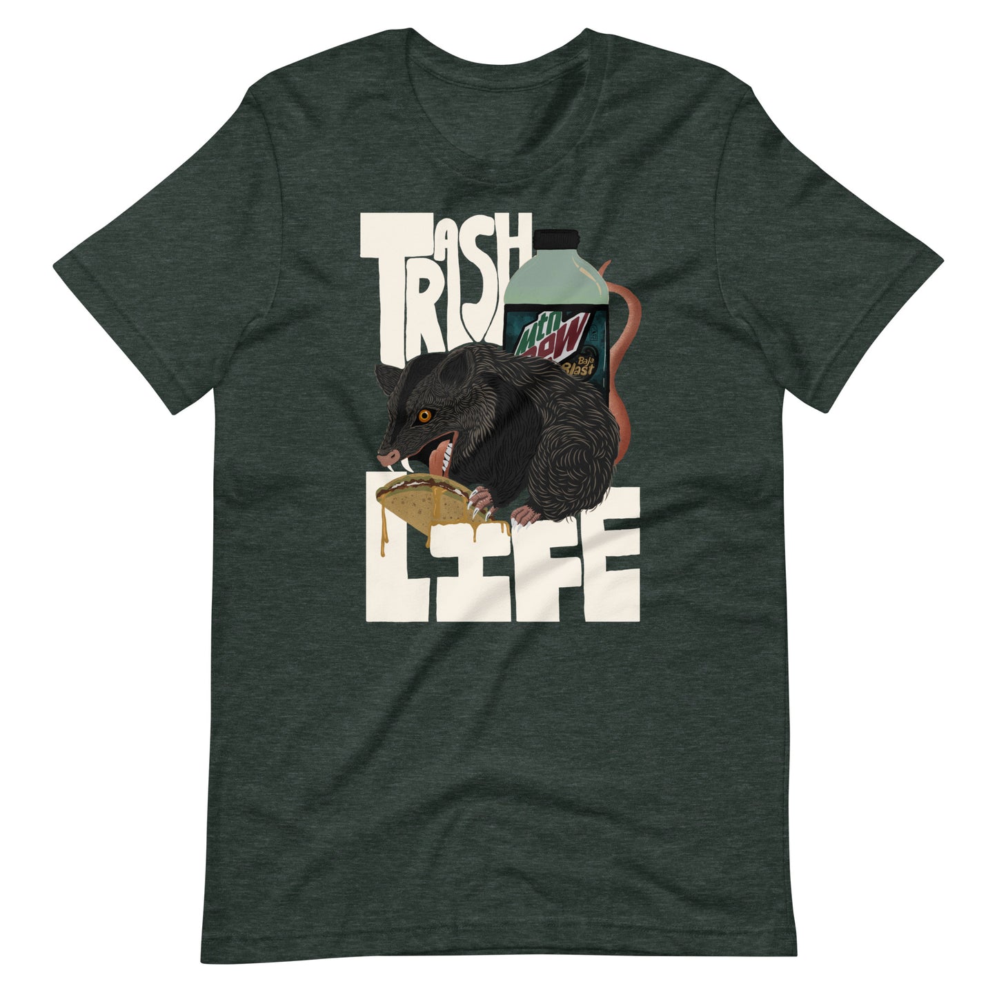 Trash (Dark colour variants) Unisex t-shirt