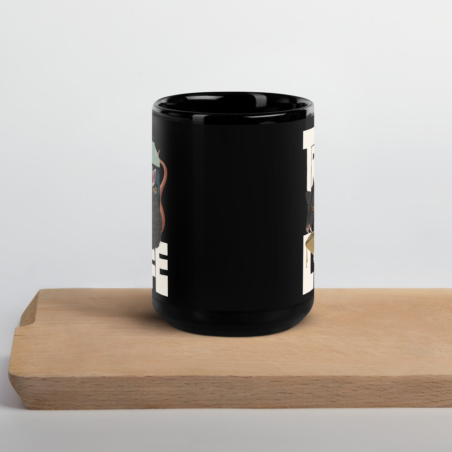 Trash life Black Glossy Mug