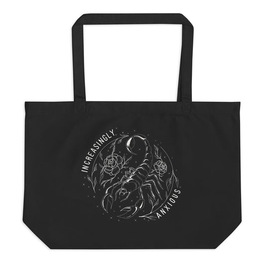 Anxious Large organic tote bag