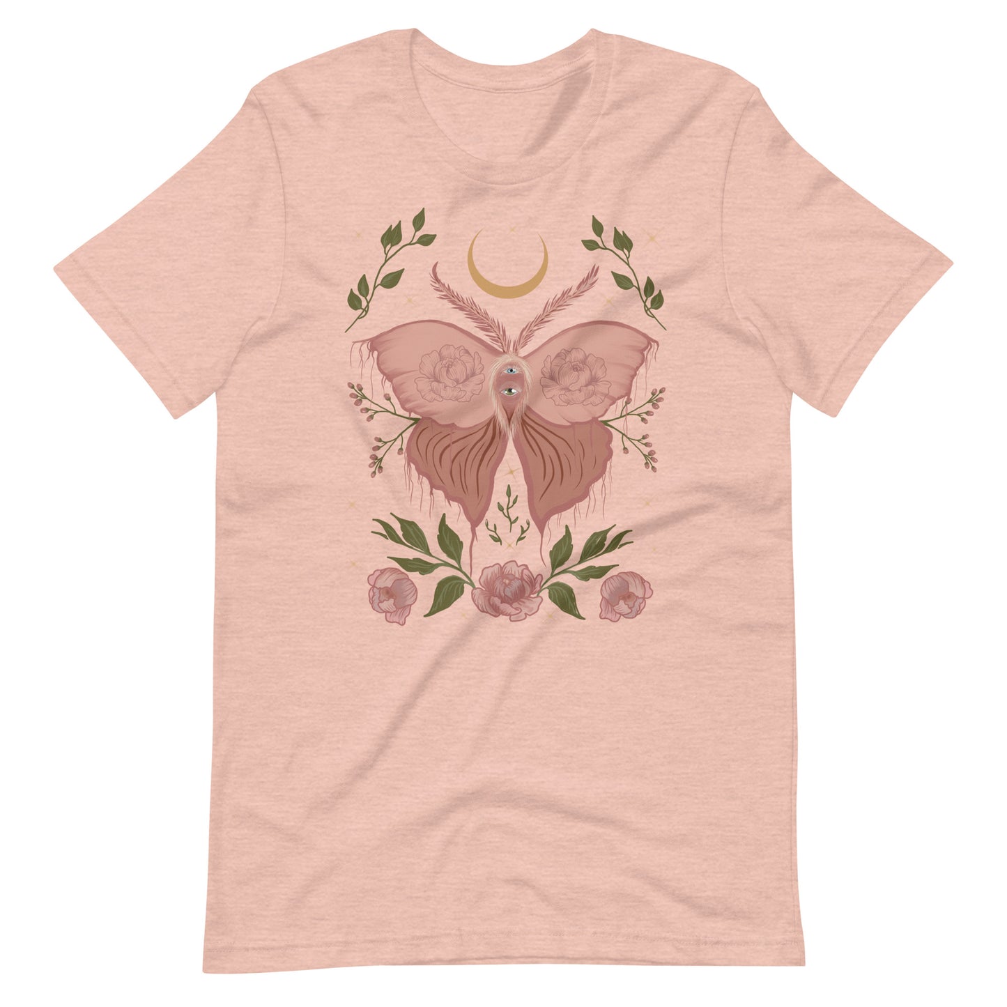 Pink moth Unisex t-shirt