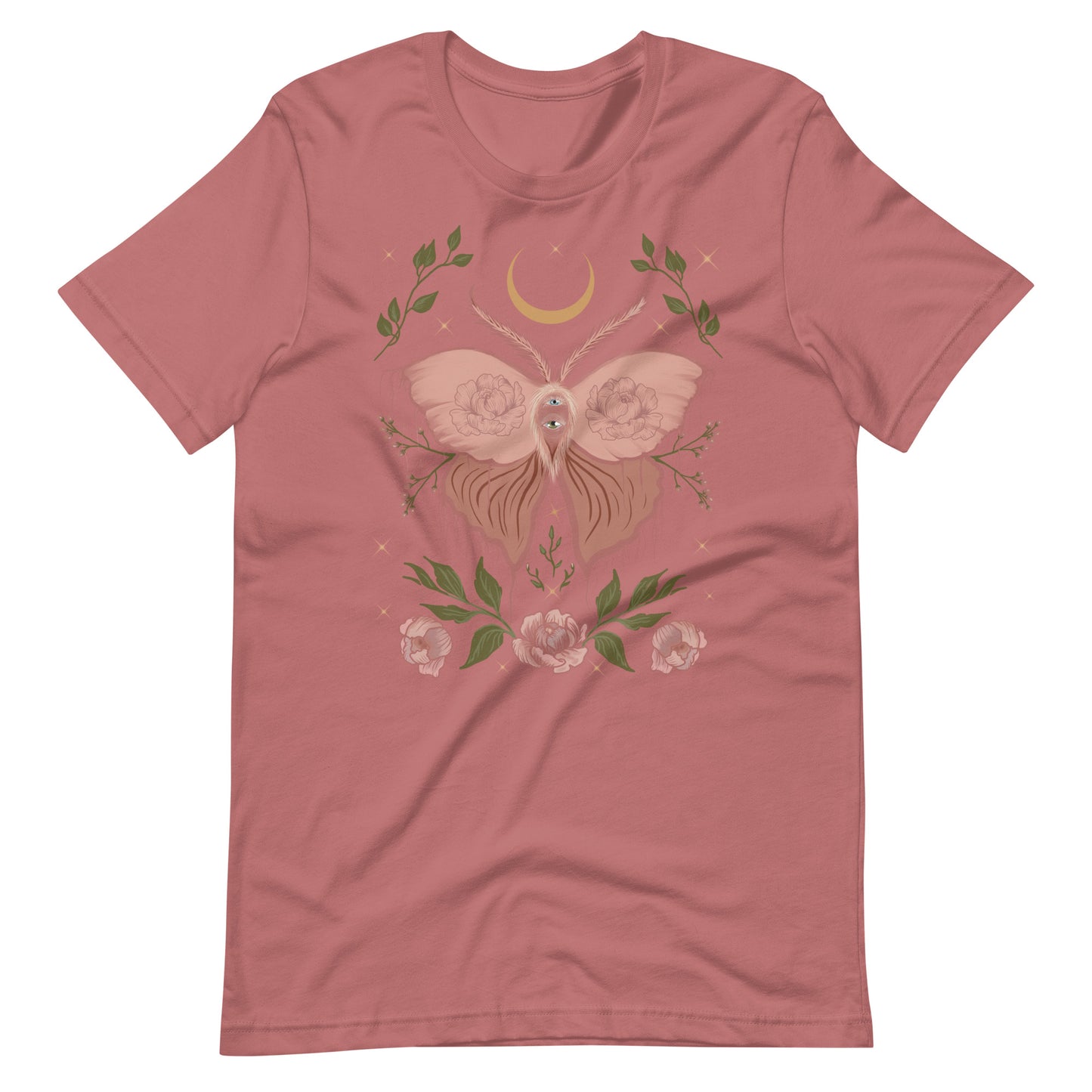 Pink moth Unisex t-shirt