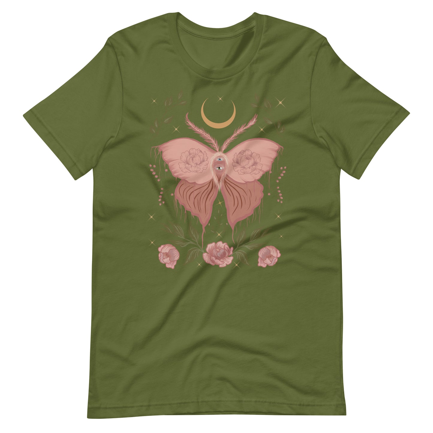 Pink moth Unisex t-shirt