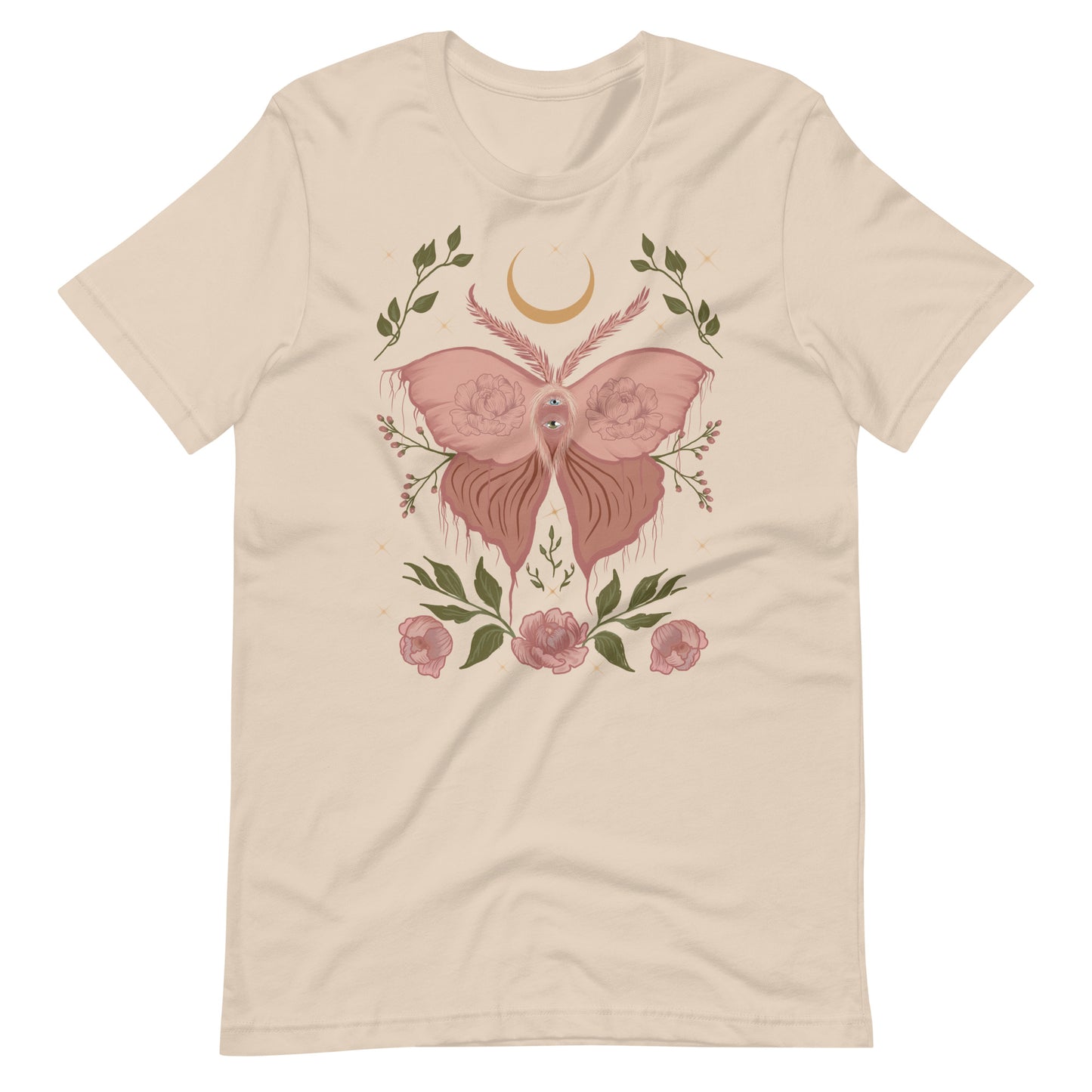 Pink moth Unisex t-shirt